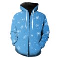 thumbnail image 1 of Winter Snowflake Pattern Men's Zipper Hoodie Funny 3D Print Oversized Casual Unisex Long Sleeve Hip Hop Sweatshirts Spring Cool, 1 of 5