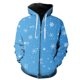 thumbnail image 1 of Sudadera con capucha y cremallera para hombre, con estampado de copos de nieve de invierno, divertida, 3D, informal, de gran tamaño, unisex, de manga larga, estilo hip hop, primavera y otoño, 1 of 6