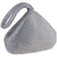 thumbnail image 1 of Women Rhinestone Crystal Evening Clutch Bag With Wristlet Wedding Prom Party Purse Handbags, 1 of 8