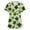 A012-Champagne, variant on St. Patrick's Day Scrubs Tops for Women Irish Shamrock Printed V Neck Nurse Working Uniforms Short Sleeve Soft Stretch Festival Scrub Shirts