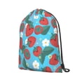 thumbnail image 2 of XMXT Unisex Drawstring Backpack for Women Men, Cute Red Strawberry Waterproof Gym Bag String Bags for Shopping Sport Travel, s, 2 of 8