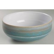 Open Box Denby Dinnerware, Azure Patterned Cereal Bowl, 27.05 oz. Blue