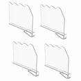 thumbnail image 1 of 4-Pack Acrylic Shelf Dividers for Closet Storage and Organization - Transparent Closet Shelf Separator for Home Use, 1 of 5