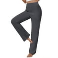 thumbnail image 4 of UVN Yoga Pants for Women Wide Leg Sweatpants Stretch Casual Pants High Waist Workout Leggings with Pockets, 4 of 10