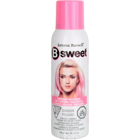 Jerome Russell Bsweet Temporary Hair Color Spray, Pale Pink 3.5 oz