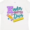 thumbnail image 4 of Inktastic Kindergarten Diva with Pencil and Ruler Girls Toddler T-Shirt, 4 of 5