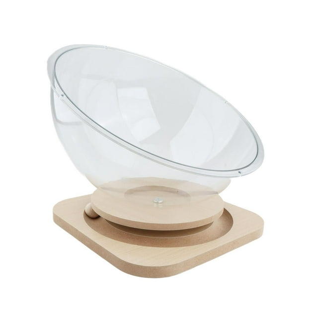 BELOVING Clear Capsule Cat Bed Acrylic Rabbit Activity Centre All Seasons Nest Kennel S