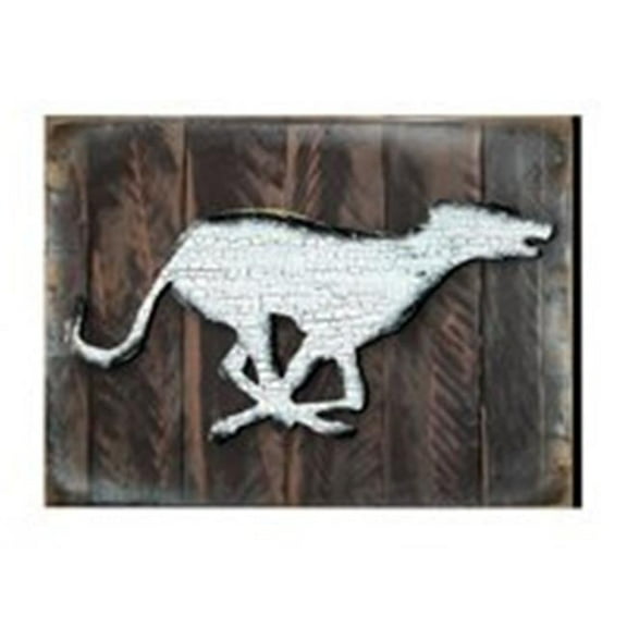 Designocracy 981222-18 Vintage Dog Silhouette Art on Board Wall Decor