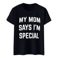 thumbnail image 3 of TYGHBN Mom's Favorite Day Family Humor T Shirt Women Long Sleeve Shirt T Shirt Women Soft Running Shirts Women Shirts Short Sleeve Casual Shirts Women Womens Tee Women's Long Sleeve Short Sleeve, 3 of 4