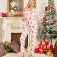 thumbnail image 3 of WEHUSE Pajamas Women's Long Sleeve Sleepwear Soft Button Down Loungewear Pjs Lounge Set Nightwear, 3 of 7