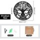 thumbnail image 2 of Árbol de la Vida y decoración de pared de metal de 11.8" (negro), 2 of 9