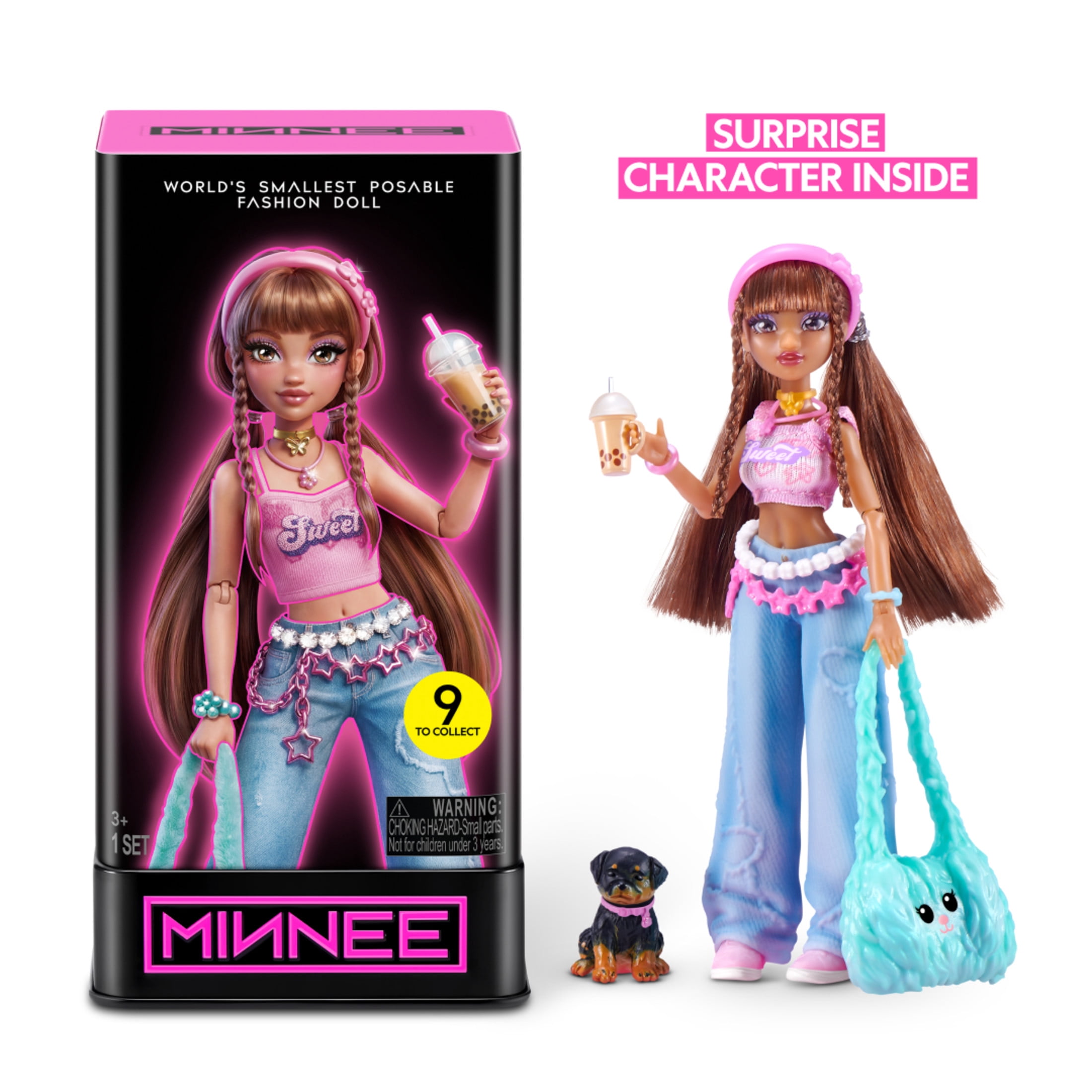 MINNEE Fashion Doll Blind Box by STARBOX - Collectible 4 inch Surprise Doll with Mystery Accessories Ages 3+