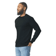 thumbnail image 4 of Gildan Ultra Cotton Men’s Long Sleeve Pocket T-Shirt, Casual Crewneck Tee, Black, 3XL, 4 of 5