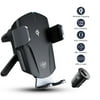 Auto Drive Vent Mount Gravity Phone Holder & Wireless Charger 2-in-1, Auto-clamping, Compatible with Qi-Enabled Smartphones