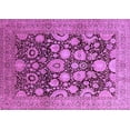 thumbnail image 1 of Ahgly Company Indoor Rectangle Oriental Purple Traditional Area Rugs, 7' x 9', 1 of 4
