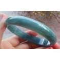 thumbnail image 4 of Icy Green Natural A JADE Jadeite Circle Bangle Bracelet 59 mm 703484 TN, 4 of 19
