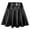Black, variant on YOUSNH Women's Fashion High Waist Pleated Solid Color Short Skirt Loose Skirt Metallic Skater Skirt Sparkly Shiny Flared Pleated A Line Mini Skort Skirts for Women Grey L