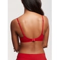thumbnail image 3 of Delimira Women's Sheer Mesh Demi Bra Underwire Balconette, See Through, Plus Size, Soft, 3 of 6