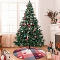 thumbnail image 7 of Yiaed Heart Plaid Print Christmas Tree Skirt , Tree SkirtsTree Mat for Christmas Winter Holiday Indoor Decorations-36", 7 of 7
