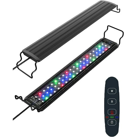 

Iseebiz 72 LED Aquarium Light for 28-43Inch Freshwater Saltwater Full Spectrum Fish Tank Light with Timer Controller