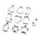 thumbnail image 4 of Matsuzay 10 unidades/juego de moldes para galletas de acero inoxidable, portátil, reutilizable, lavable, antioxidante, para cocina, pastel, Herramientas y accesorios para hornear, 4 of 6