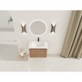 thumbnail image 5 of 12 Inch Small Wall Mounted Storage Shelves, Bathroom Storage, Plywood, Imitative Oak, 5 of 27