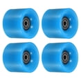 thumbnail image 1 of Unique Bargains Roues de Longboard 60mm avec Roulements ABEC-9 Roues de Rue pour Skateboards Cruiser 80A, Noir Bleu 4 Pack, 1 of 4