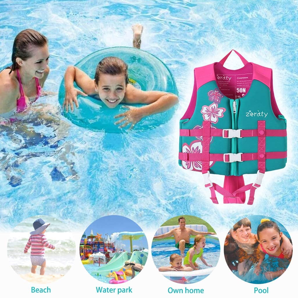 OldPAPA Kids Swim Vest - Adjustable Float Jacket For Toddlers & Beginners (30-50 Lbs)