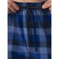 thumbnail image 3 of Fruit of the Loom Men's Plaid Fleece Pajama Pant 2-Pack, Sizes S-5XL, 3 of 13