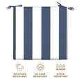 thumbnail image 5 of Cabana Stripe Blue & White Premium Dining Seat Cushion (2-Pack), 5 of 8