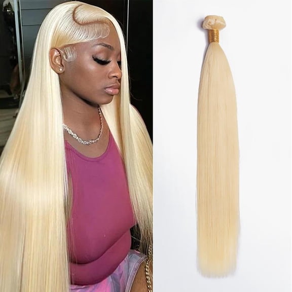 18in 613 Blonde Human Hair Bundles 100% Virgin Vietnamese Hair Tangle-Free