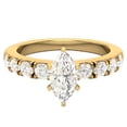 thumbnail image 5 of Engagement Rings For Women - Marquise Cut 14K Gold 1.00 CT (L,I1) GIA Certificate, 5 of 7