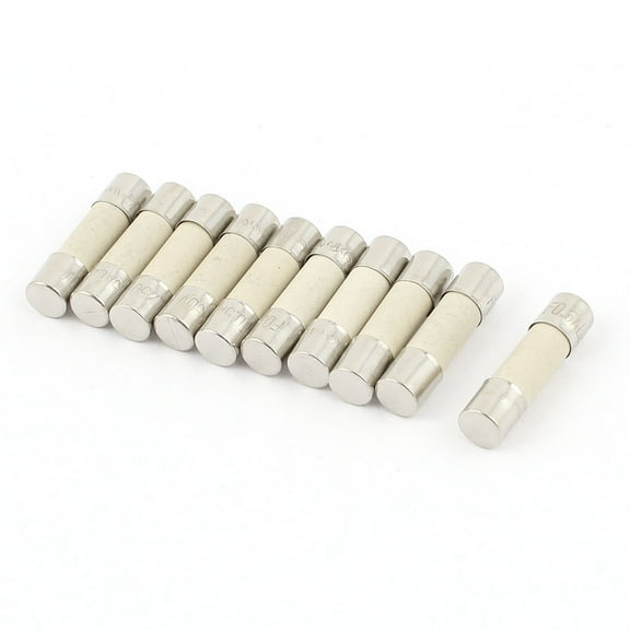 10Pcs 250V 0.5A 500mA Fast Blow Ceramic Fuses Tubes 5mm x 20mm