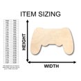 thumbnail image 2 of Unfinished Wooden Game Controller Silhoutte - Craft- up to 24 DIY, 2 of 3