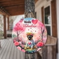 thumbnail image 3 of Hello Valentine’s Day Mastiff Flower Crown Romantic Pink Floral Round Wood Sign Mastiffs Dog Lover Gifts Idea Hanging Wall Home Decor - 00031, 3 of 5