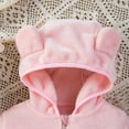 thumbnail image 5 of GYRATEDREAM Baby Girls Zip up Hooded Jacket Fleece Hoodie Toddler Kids Winter Warm Solid Color Coat Cute Bear Ear Sweater Thick Clothes for 1-6 Years, 5 of 8
