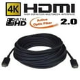 thumbnail image 1 of GlobalTone HDMI Cable High Speed Optical 4Kx2K, 4096x2160, 10.2Gbps, 50m (164pi), 1 of 2