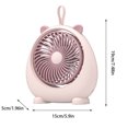 thumbnail image 3 of Latrodar Desktop Desktop Fan Silent Fan Students Safety Guaranteed Usb Rechargeable Fan Pink 6.6x6.08 Inch Home Essentials, 3 of 5