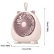 thumbnail image 3 of Ventilador de sobremesa recargable USB • Batería de 700mAh • Ángulo ajustable • 3 velocidades • Ventilador portátil de refrigeración para oficina y dormitorio en blanco, rosa o verde, 3 of 8
