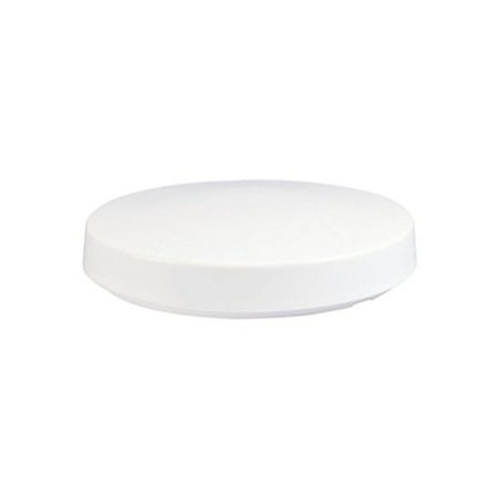 Crown Plastics L35200 14 in Drum Lens White / 12-5/8" Fitter