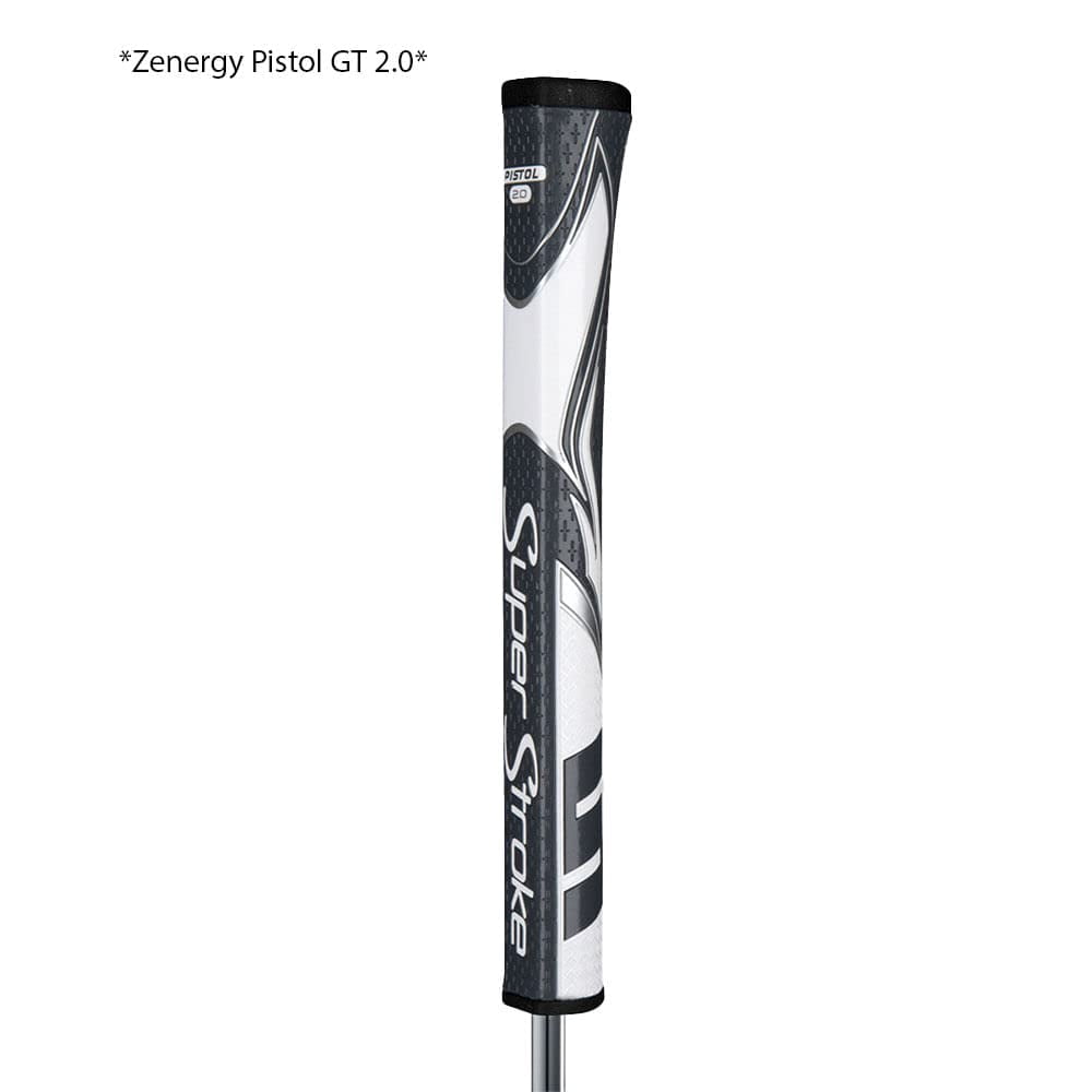 SuperStroke Golf Zenergy Pistol GT 2.0 Grips Gray/White