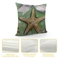 thumbnail image 4 of COMIO  Throw Pillow Covers Nautical Coastal Decor Starfish/Seashell/Conch/Coral Decorative Pillow Covers for Xmas Snowflake Decor Pillowcase, 4 of 5