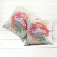 thumbnail image 6 of Ambesonne Saying Throw Pillow Cover 2 Pack, Lettering and Palms, 18", Multicolor, 6 of 7