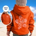 thumbnail image 2 of AJIWYH Veste pour Tout-Petits Filles Mode Décontractée Imprimée à Manches Longues Chandail à Capuchon Haut Chandails Filles Orange, 8-9 Ans, 2 of 4