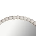 thumbnail image 3 of TOV Furniture Baria White Wood Frame Wall Mounted Round Mirror, 3 of 4
