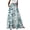 z07-Light Blue, variant on QIUOMBBP A Line Maxi Skirt for Women Elastic High Waist Drawstring Floral Flowy Long Skirts Summer Casual Going Out Clothes Red XL