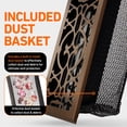 thumbnail image 2 of 2x12 Floor Vent Covers Floor Register with Mesh Cover Trap, Heat and Air, Walkable Metal Floor Register for HVAC Duct, Victorian, Oiled Bronze, 2 of 7