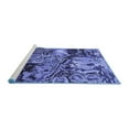 thumbnail image 2 of Ahgly Company Machine Washable Indoor Rectangle Abstract Blue Modern Area Rugs, 7' x 10', 2 of 4