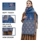 thumbnail image 3 of Bufanda cálida para mujer, chal colorido, suave y cómodo, elegante para clima frío, bufanda navideña con flecos y lunares de jacquard, bufanda larga de moda, borlas de cola de cerdo, 3 of 5