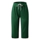 thumbnail image 3 of Pantalones deportivos de mujer de color liso y cintura media - Cintura elástica, diseño informal y estilizado - Pantalones para el día a día, el entrenamiento y las vacaciones, 3 of 4